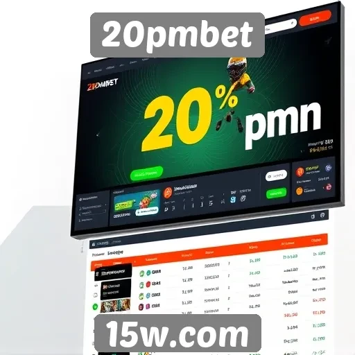 Interface do usuário do 20pmbet é intuitiva