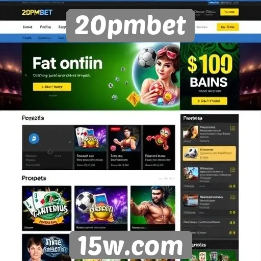 Usabilidade e design do site 20pmbet